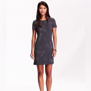 ❤️Navy Gray blue tee shirt midi dress  - Old Navy Size M